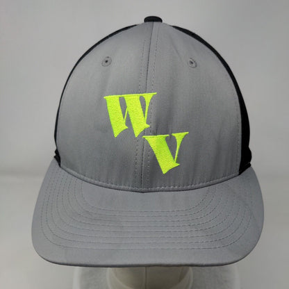 WV Fitted Hat Gray L/XL Flexfit PTS Lite Breathable Lightweight Richardson