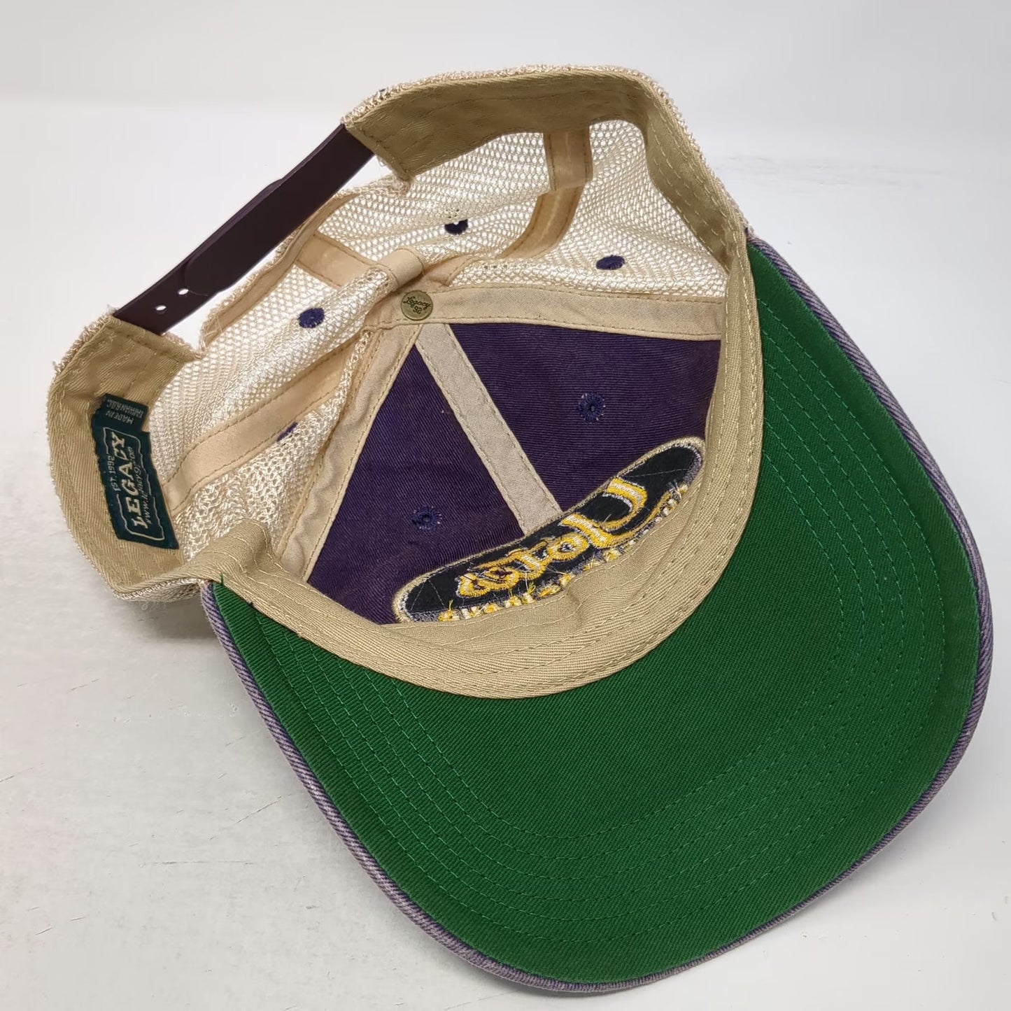 College of Idaho Yotes Legacy Trucker Hat Purple One Size Mesh Snapback NCAA Hat