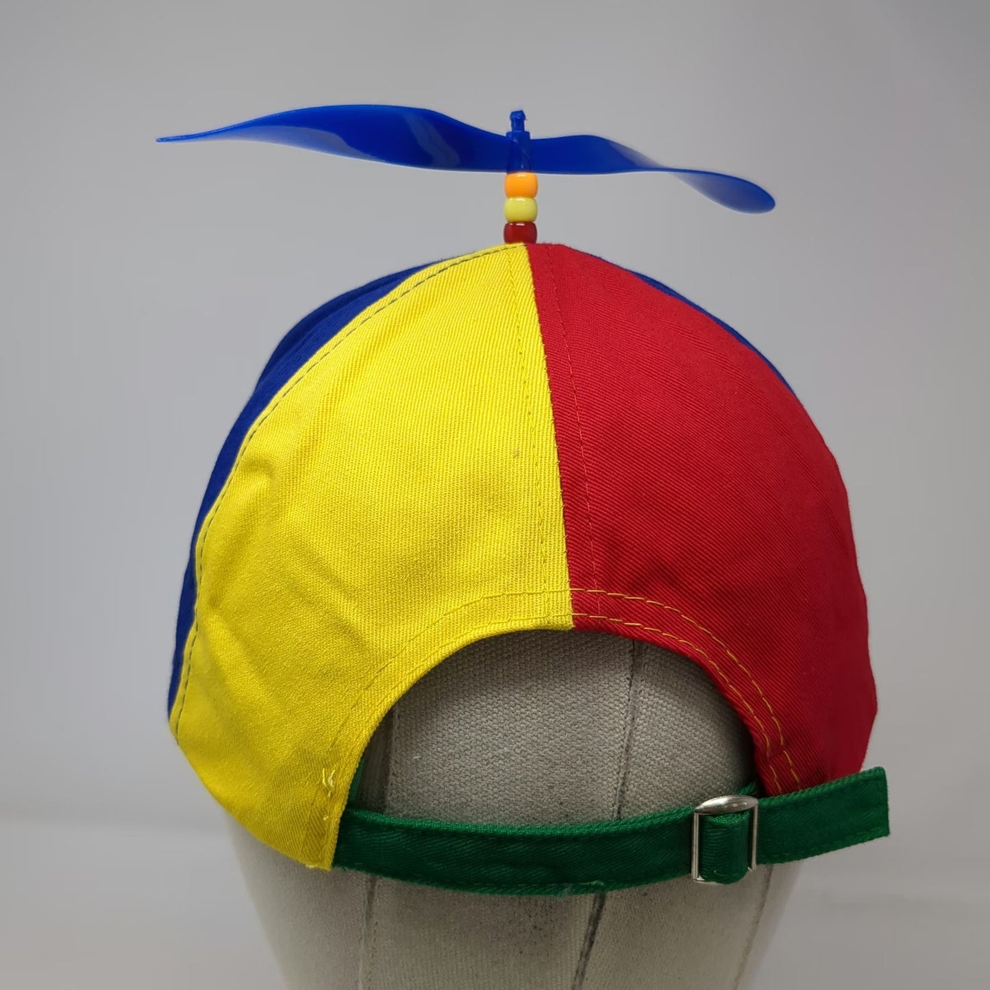 Green Red Yellow Blue Baseball Cap One Size Propeller Top Colorblock Cotton Hat