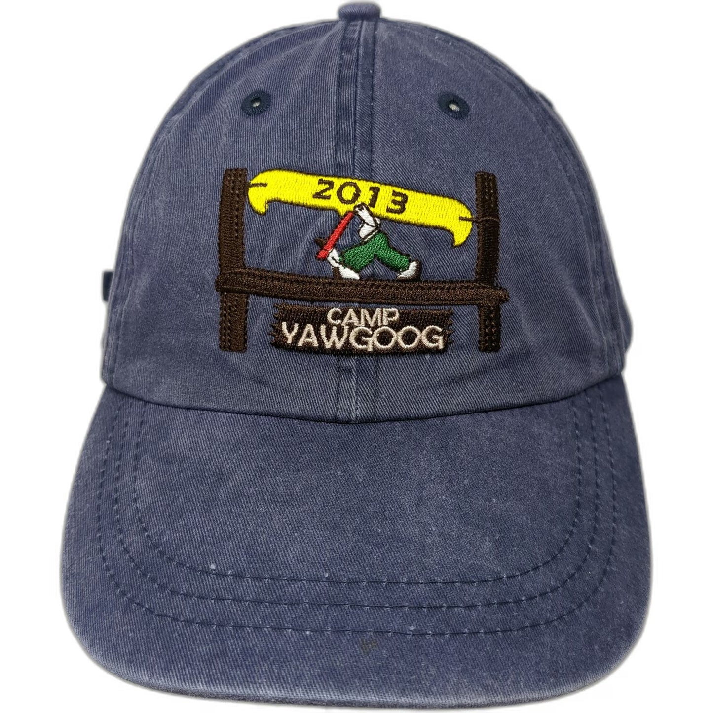 Blue Baseball Cap One Size Camp Yawgoog 2013 Scout Canoe Slideback Cotton hat