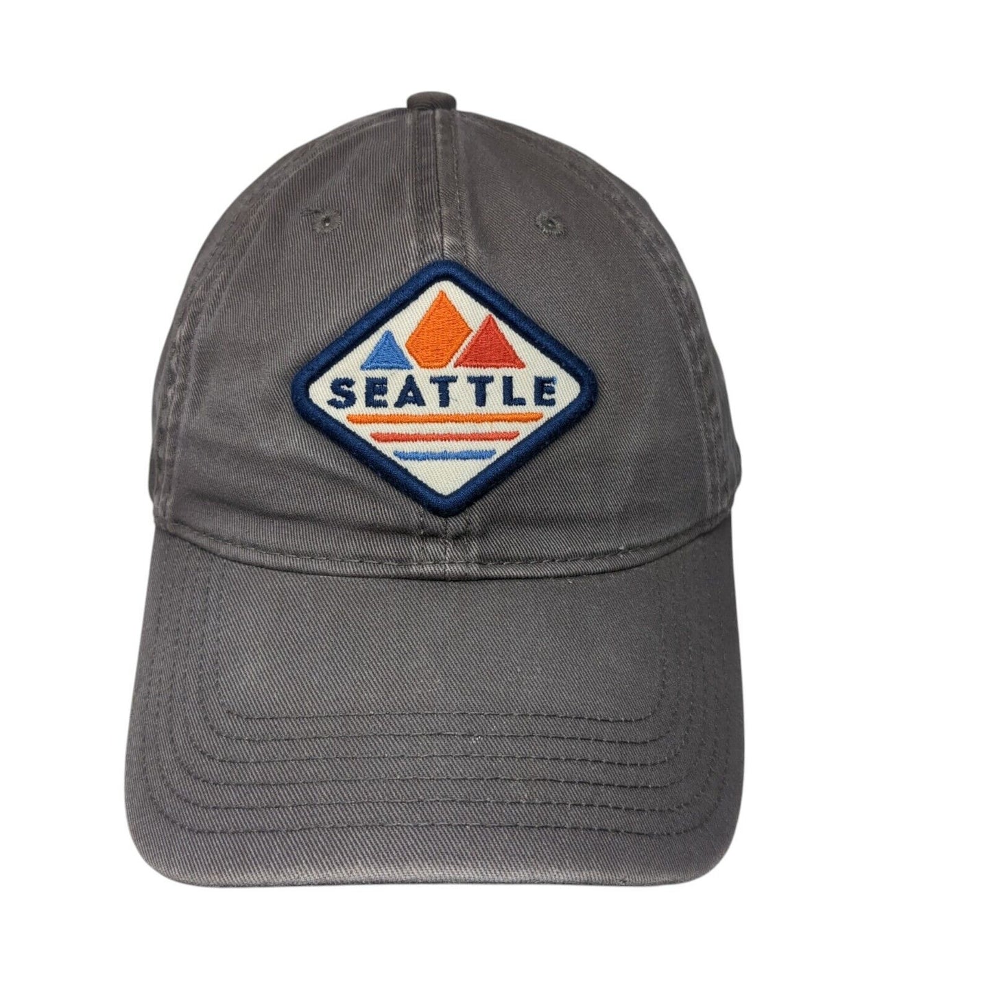 Seattle Slideback Hat Gray One Size Solid Adjustable 6 Panel Legacy