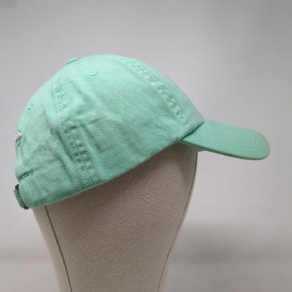 Champion Slideback Hat Green OSFA Adjustable Embroidered Vented Holes 6 Panel