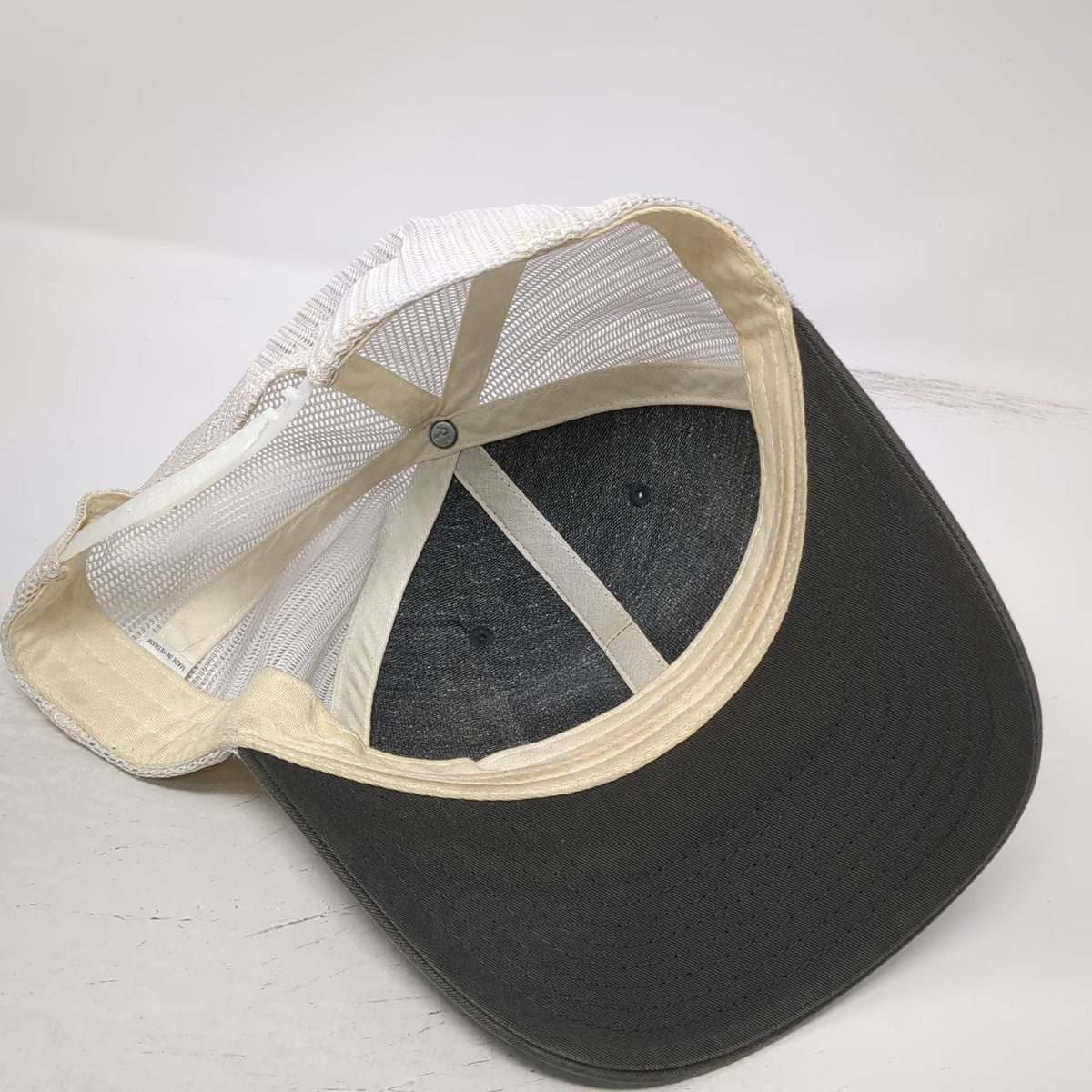 Richardson Trucker Hat Gray One Size Leupold American Flag Patch Mesh Snapback