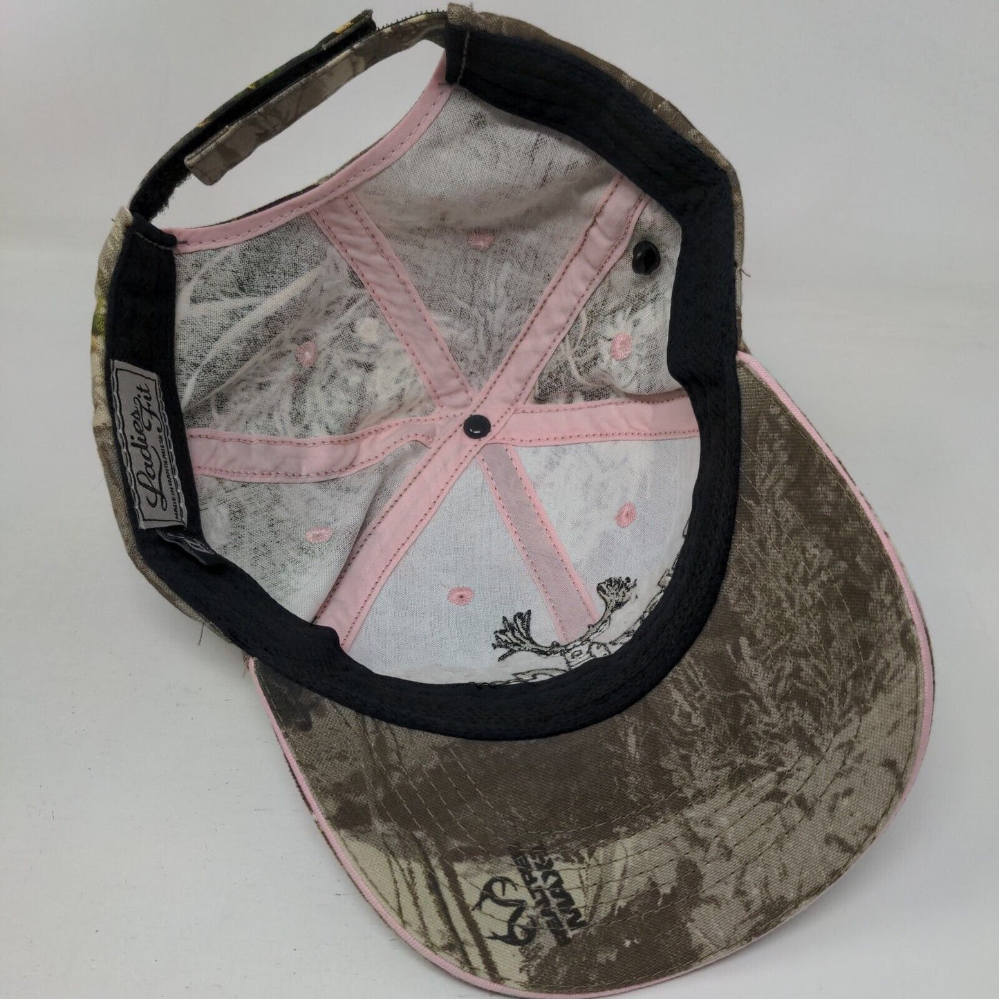 Muley Crazy Strapback Hat Camo Ladies Fit One Size Realtree MAX-1