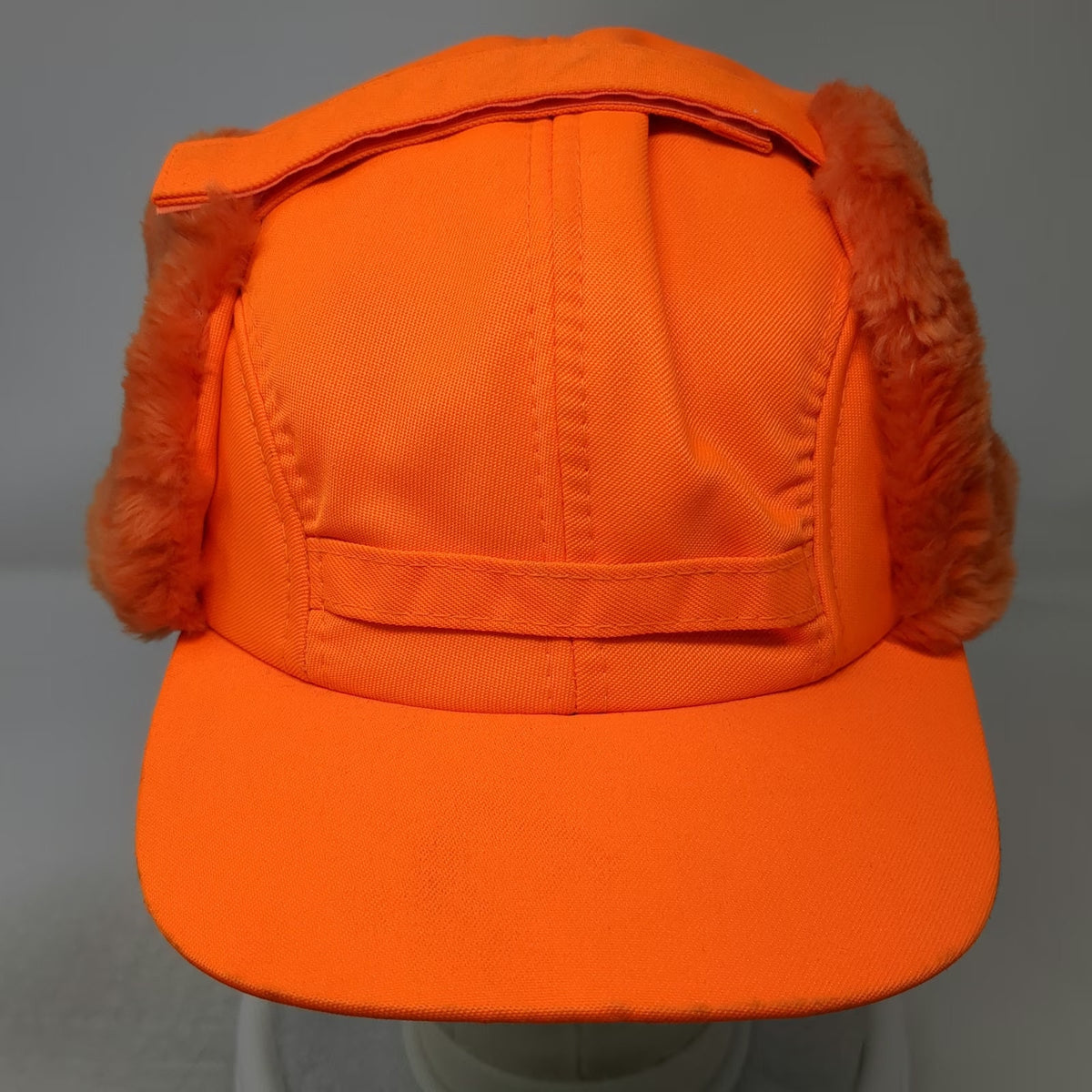 Outdoor Cap Trapper Cap Orange One Size Hat Faux Fur Ear Flaps Hunting Green