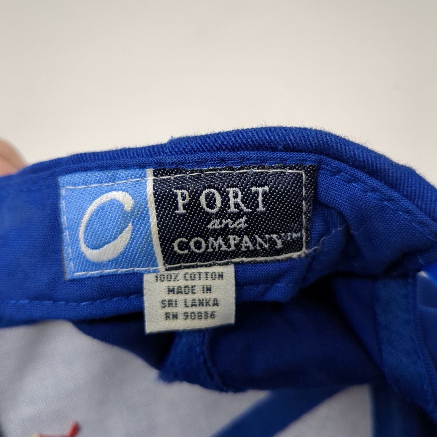 Edmark Superstore Snapback Hat Blue One Size Embroidered Port & Company