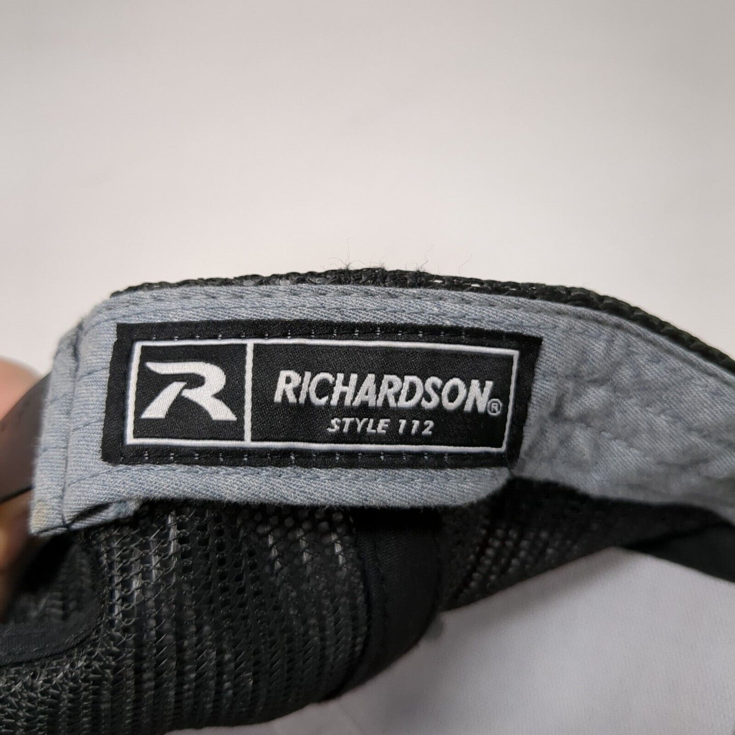 Mountain Snapback Trucker Hat Gray One Size Adjustable Mesh Back Richardson