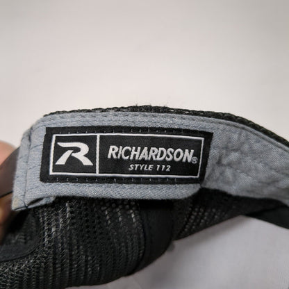 Mountain Snapback Trucker Hat Gray One Size Adjustable Mesh Back Richardson