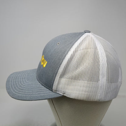 Richardson Baseball Cap Gray One Size Komatsu Mesh Snapback Trucker Logo Hat