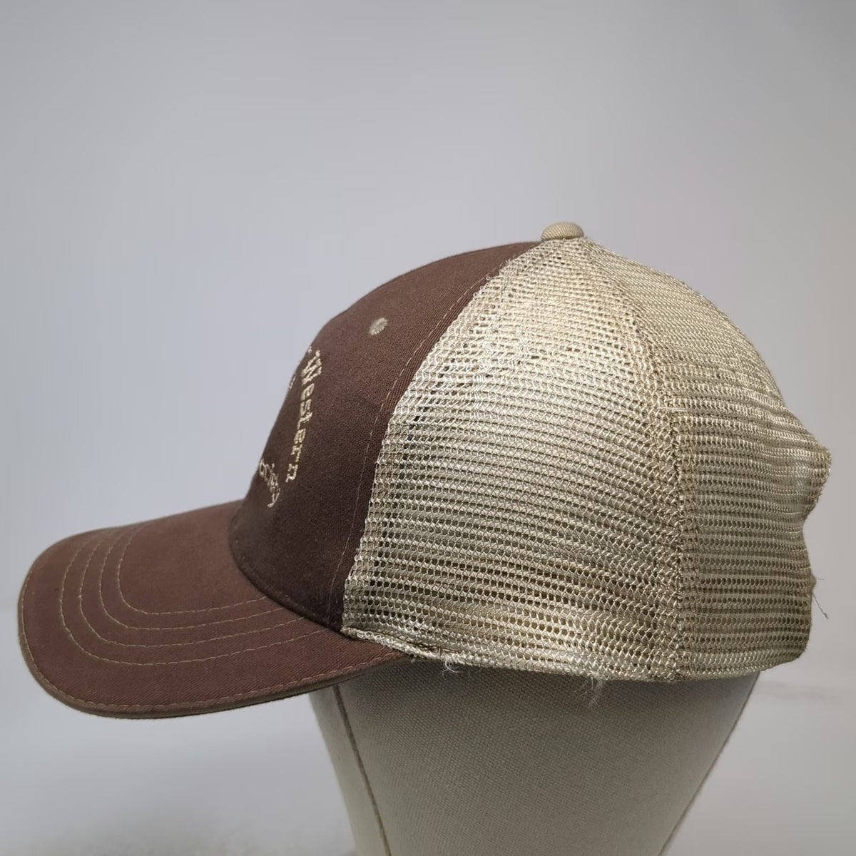 Cobra Baseball Cap Brown One Size Mesh Back Shooting Society Snake River Hat