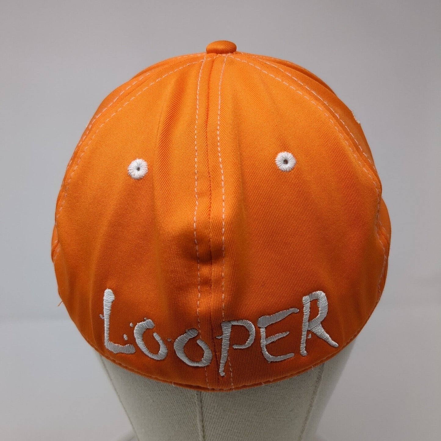 Looper Tomord Golf Fitted Hat Orange S/M Embroidered 6 Panel Polyester