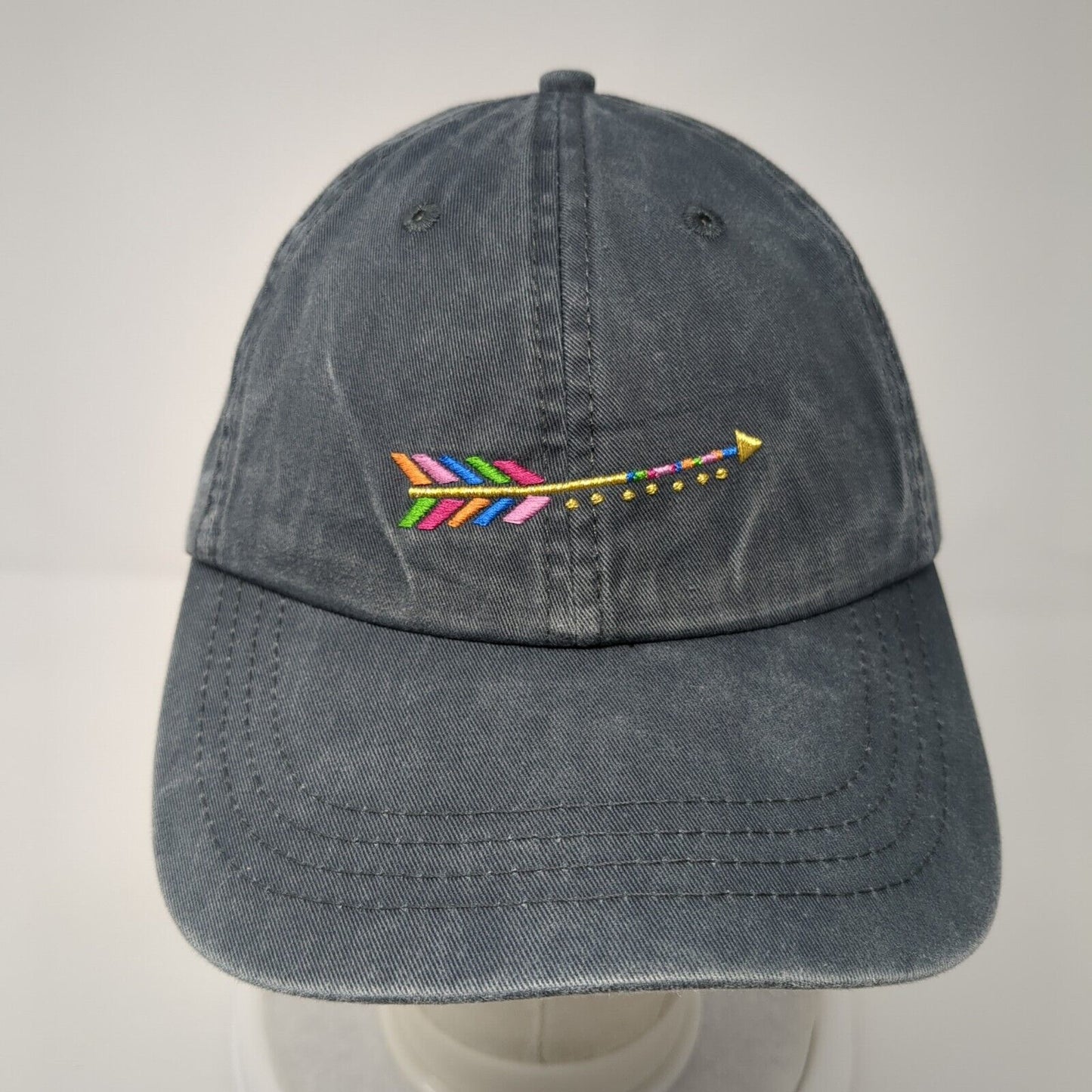 Arrow Follow Your Dreams Slideback Hat Gray OS Adjustable 6 Panel Natural Life