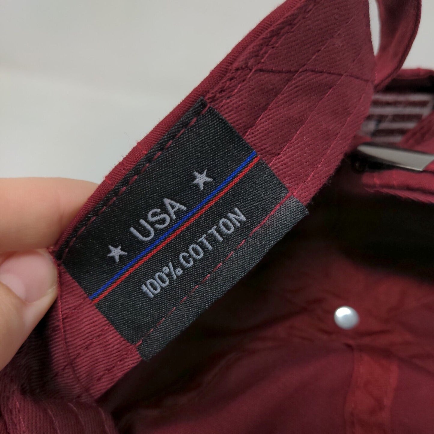 Washington DC Since 1790 Slideback Hat Red One Size Adjustable Patriotic Cotton
