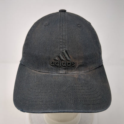 Adidas Slideback Hat Black One Size Adjustable Embroidered 3 Stripes