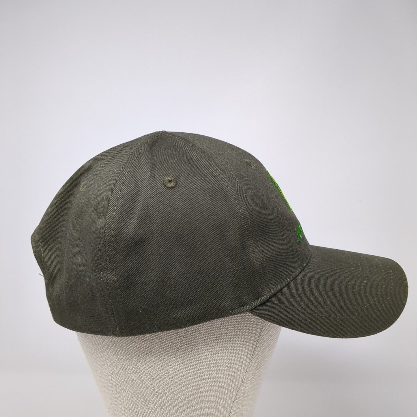 John Deere Snapback Hat Gray One Size Adjustable Embroidered 6 Panel