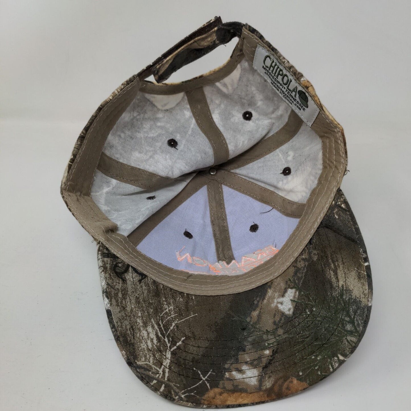 Brannon Electric Motor Strapback Hat Camo One Size Embroidered Chipola