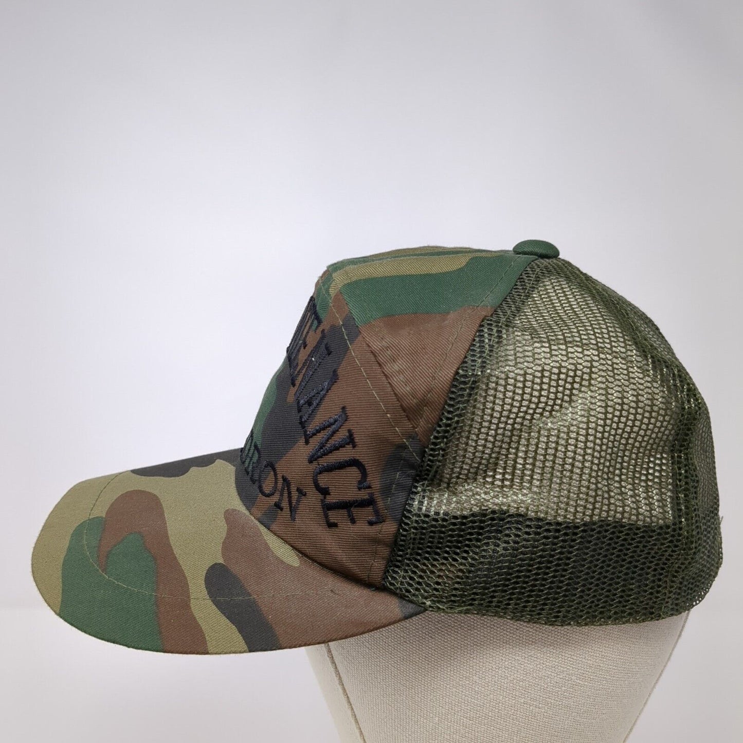 8th Maintenance Squadron Snapback Trucker Hat Camouflage OS Adjustable Mesh Back