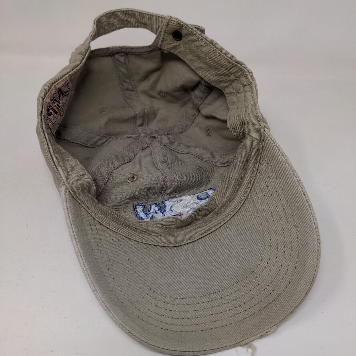 DSW Cutting Service Slideback Hat Tan One Size Embroidered 6 Panel Shiva