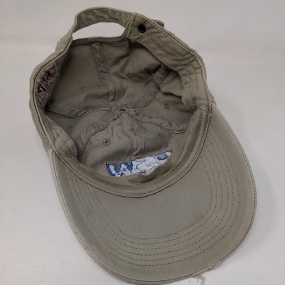 DSW Cutting Service Slideback Hat Tan One Size Embroidered 6 Panel Shiva