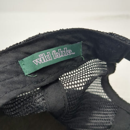 Wild Fable Trucker Hat Black One Size Malibu Surf Club Palm Tree Mesh Snapback