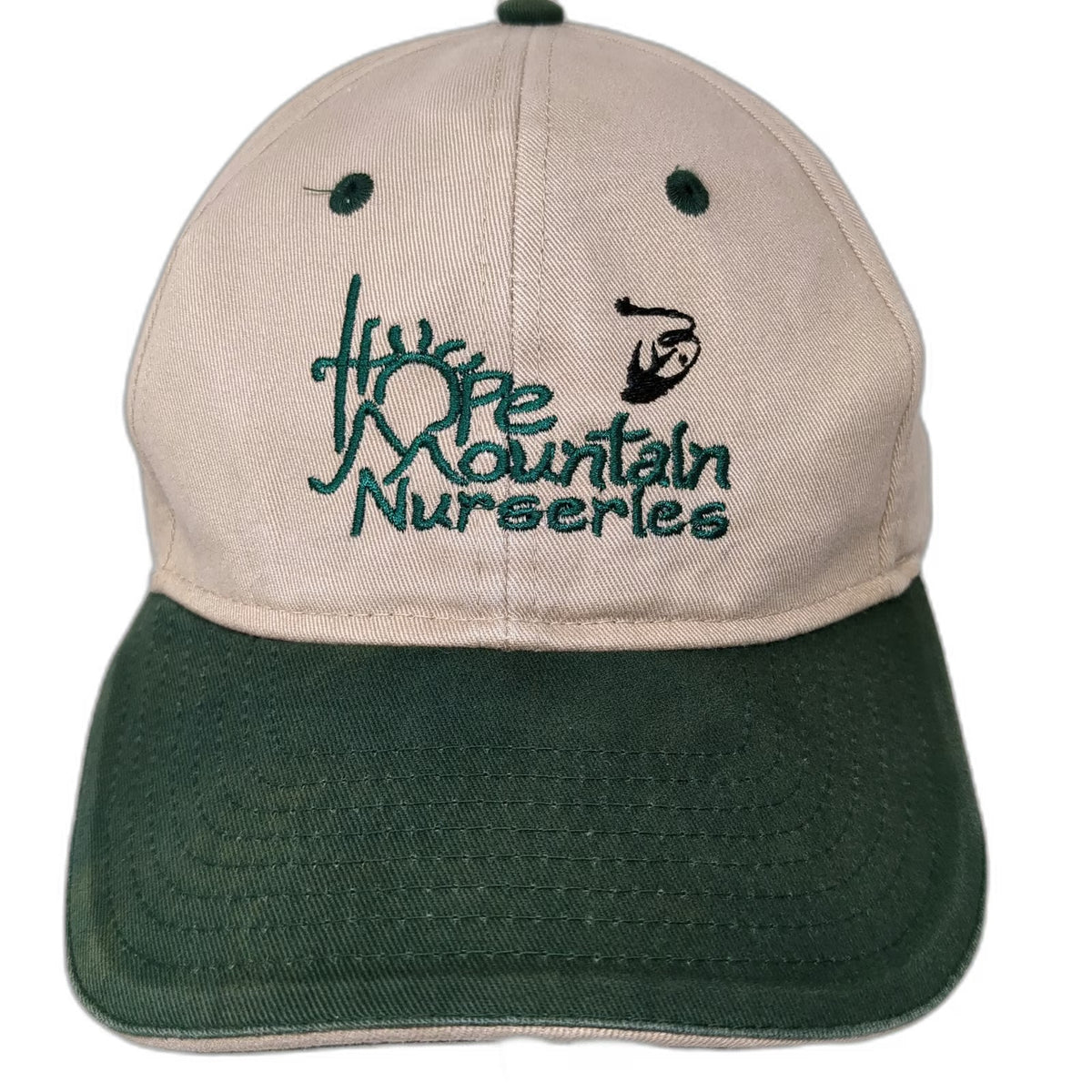 Otto Baseball Cap Beige Green One Size Hope Mountain Nurseries Strapback Hat