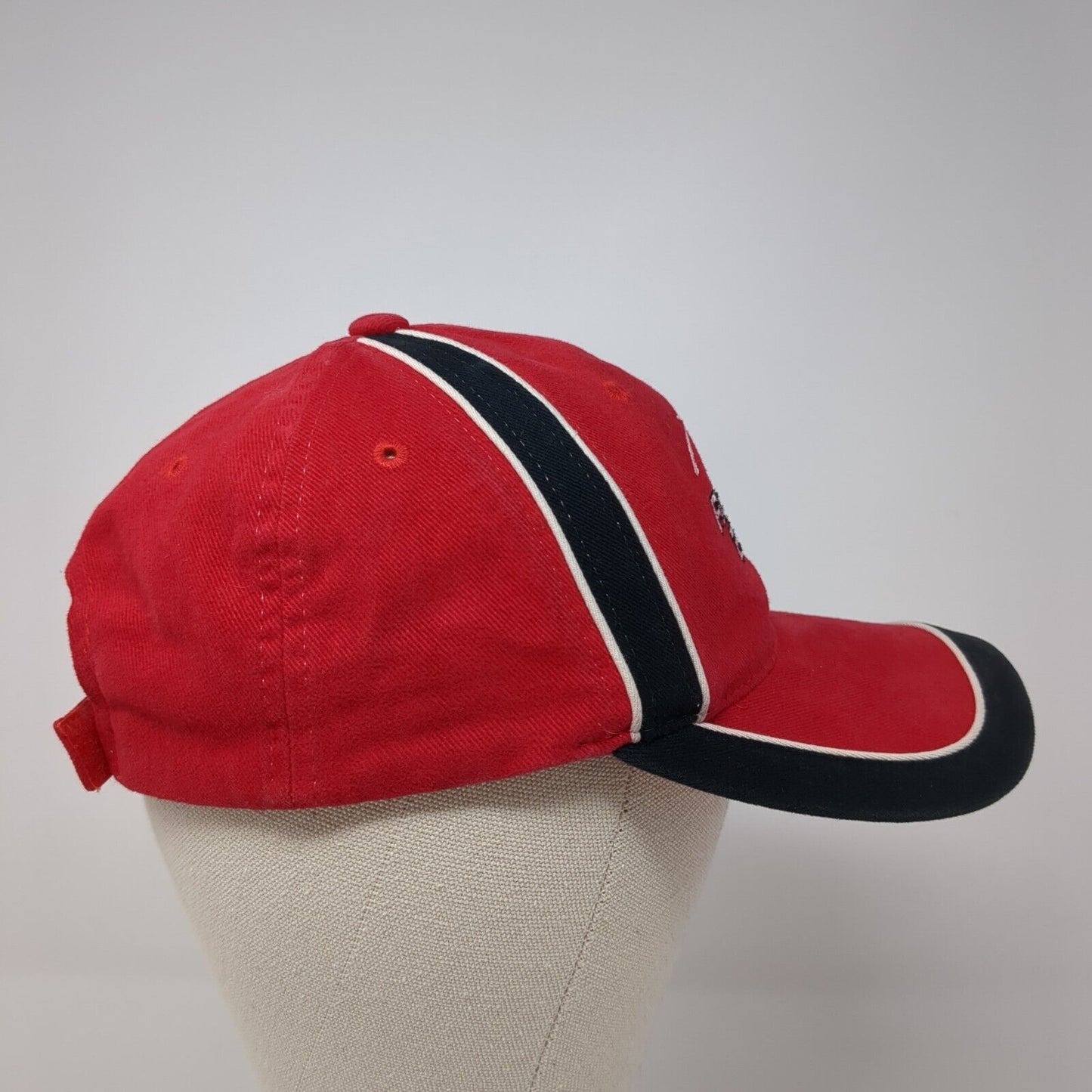 Pioneer Elite Strapback Hat Red One Size Adjustable Embroidered Sportsman