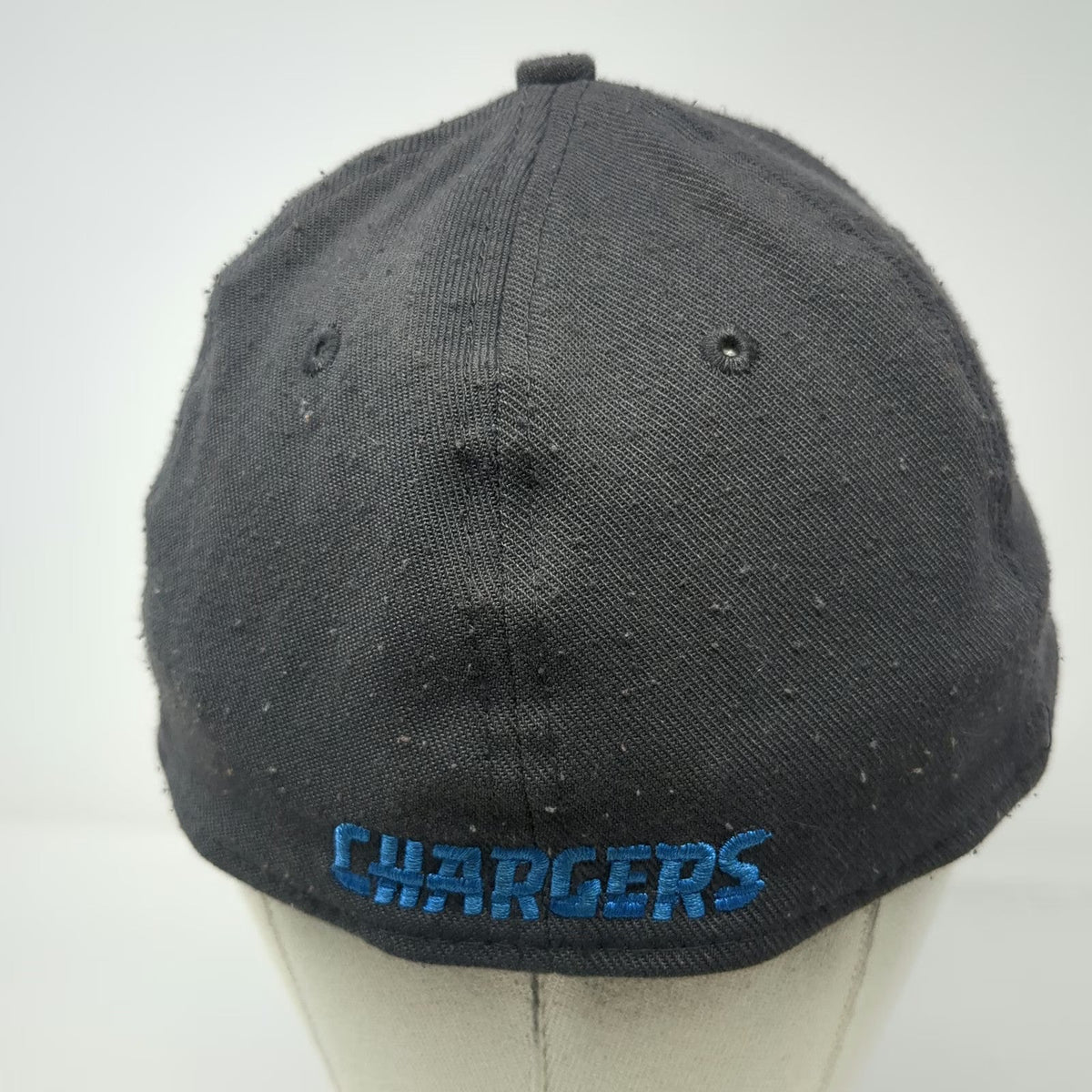 New Era Baseball Cap Gray L Stretch Fit Chargers Bolt Hat Blue Undervisor NFL