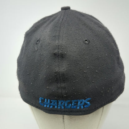 New Era Baseball Cap Gray L Stretch Fit Chargers Bolt Hat Blue Undervisor NFL