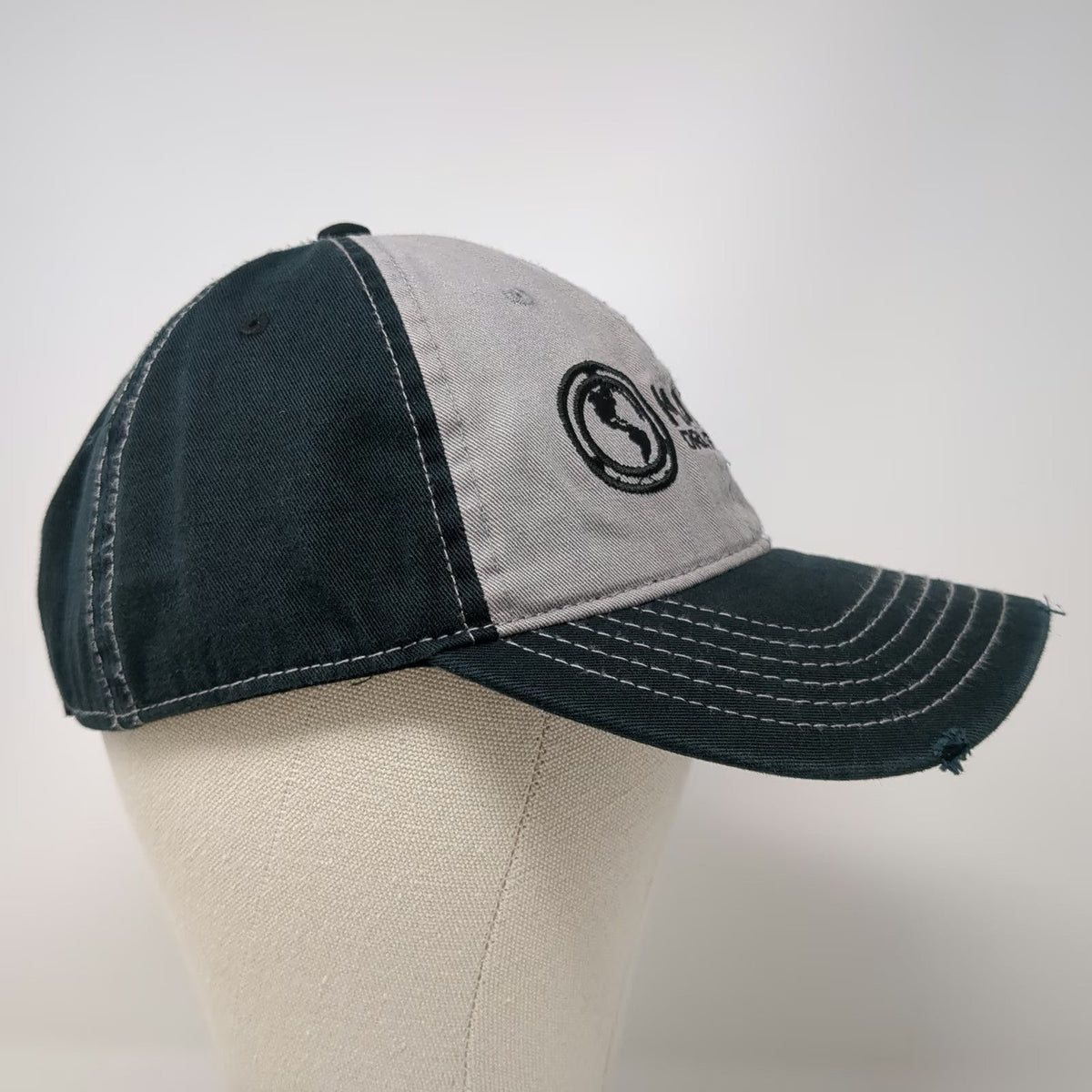 OTTO Baseball Cap Black OSFM Matrix Drilling Products Distressed Strapback Hat