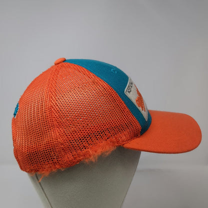 Mitchell & Ness Trucker Hat Orange Blue OSFM Philadelphia Patch Mesh Snapback