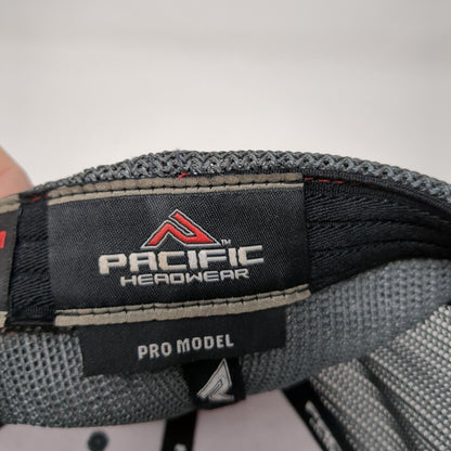 Pacific Headwear Fitted Mesh Back Trucker Hat Multi 6 7/8-7 3/8 Embroidered