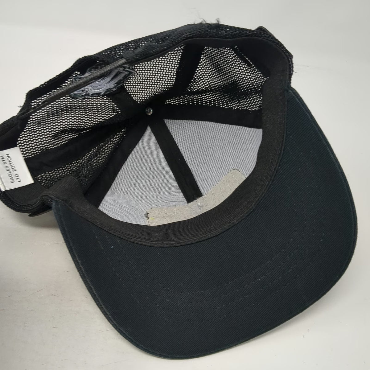 Philadelphia Eagles NFL Black Trucker Hat Super Bowl Champions LII LIX Lmt Ed