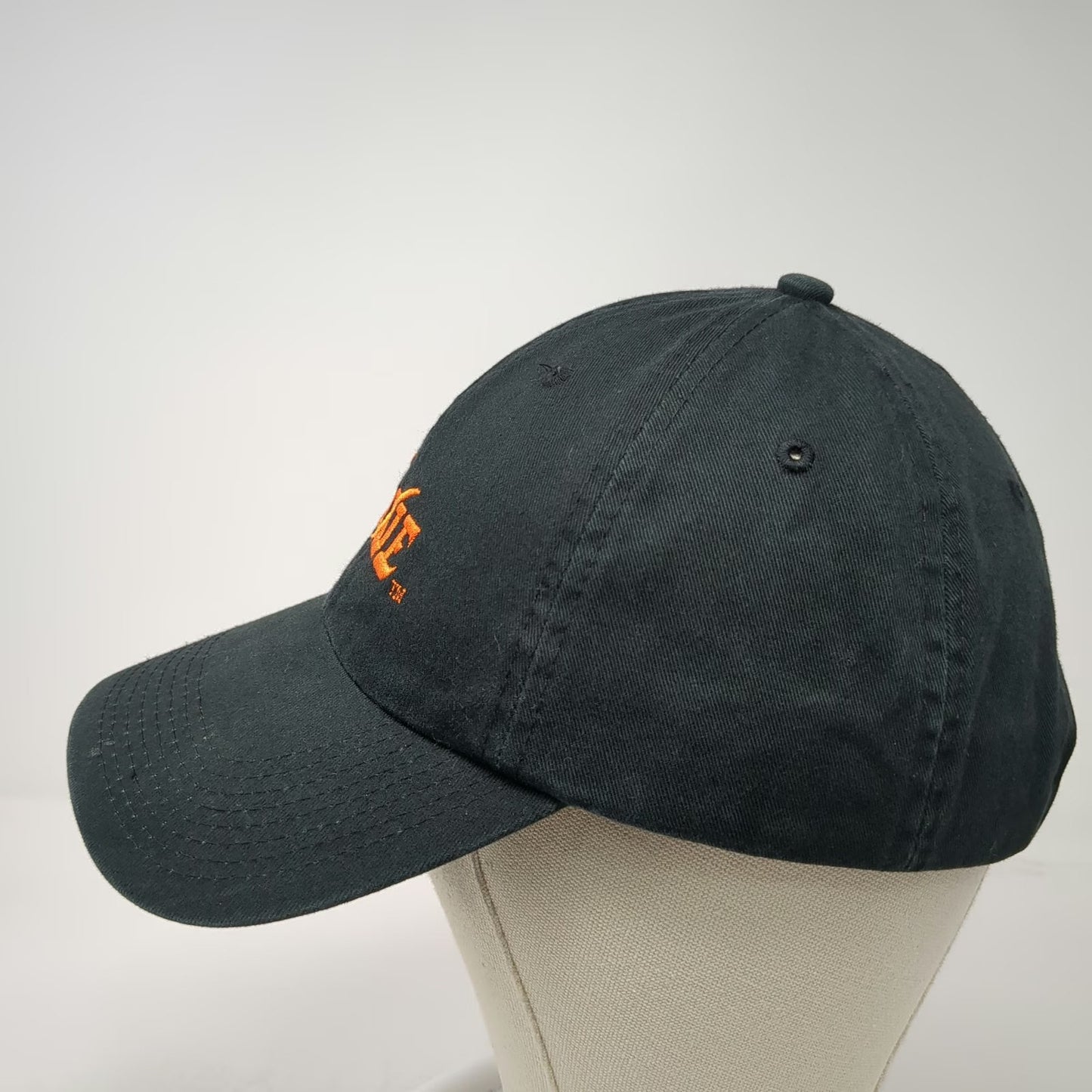Fahrenheit Baseball Cap Black OS Embroidered Moxie Logo Hat Slideback Cotton