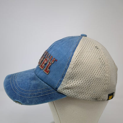CAT Caterpillar Diesel Baseball Cap Blue One Size Mesh Back Slideback Hat
