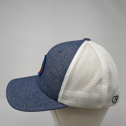 ACH Seeds Snapback Trucker Hat Blue OS Flexfit Adjustable Mesh Back Cap America