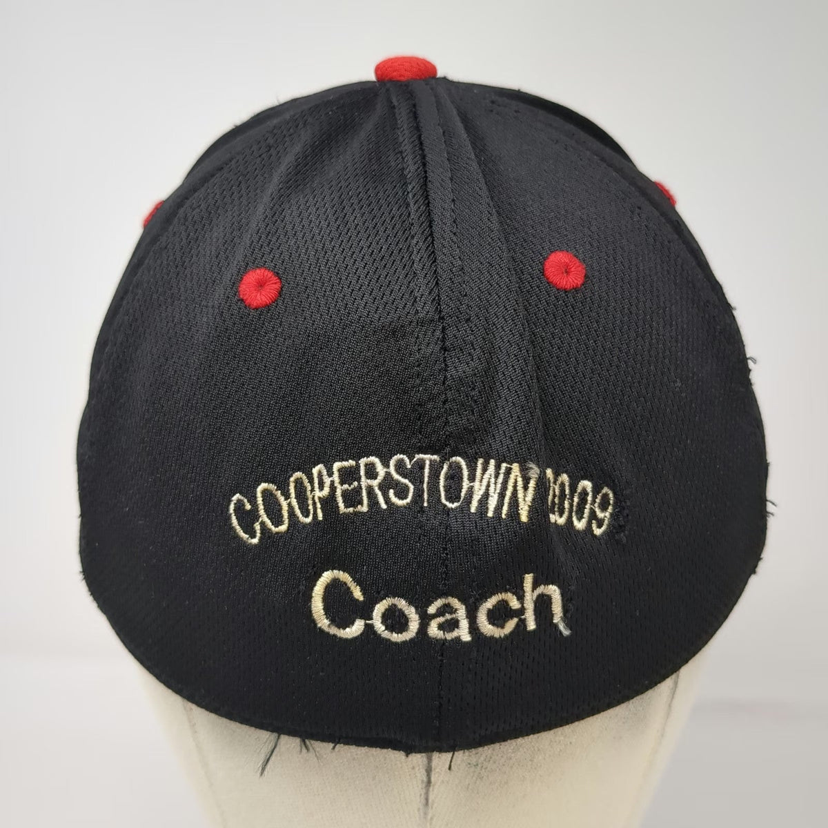 Pukka Baseball Cap Black M Cooperstown 2009 Coach Hawks Southwick A-Flex Hat