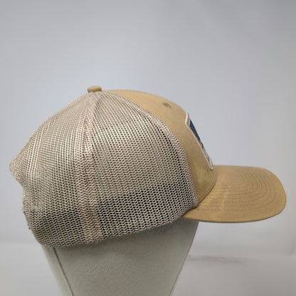 Bass Pro Shops Trucker Hat Brown One Size Mesh American Flag Fishing Rod Patch