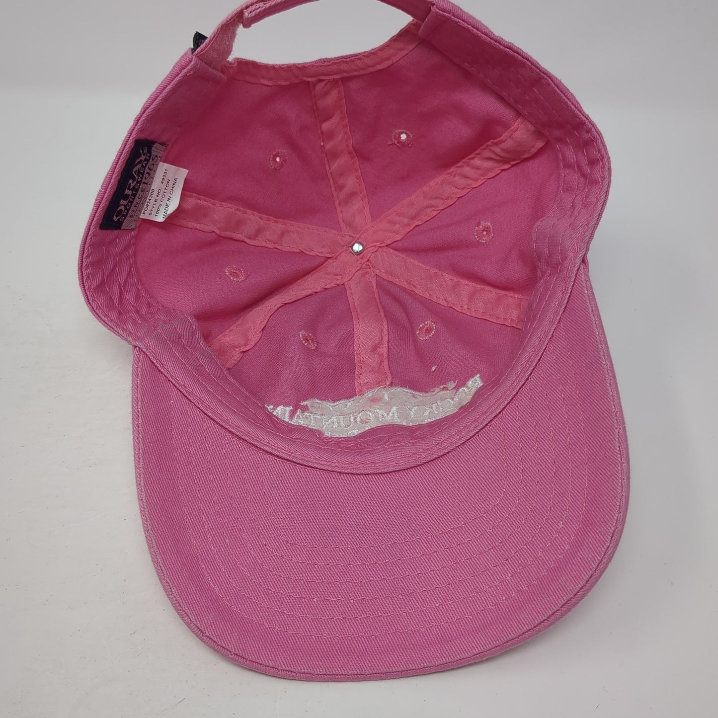 Rocky Mountain National Park Strapback Hat Pink One Size Adjustable Ouray