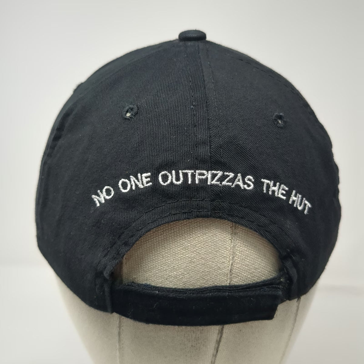 Pizza Hut Hot Pizza Black Baseball Cap One Size Slogan Back Cotton Logo Hat