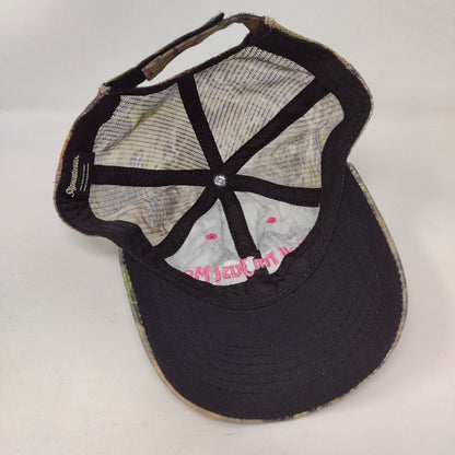 Hell I'm Just Me Strapback Hat Camouflage OSFM Adjustable Embroidered Signatures