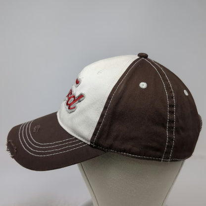 Infinity Headwear Ford Baseball Cap Brown White OSFM Embroidered Logo Stitch Hat