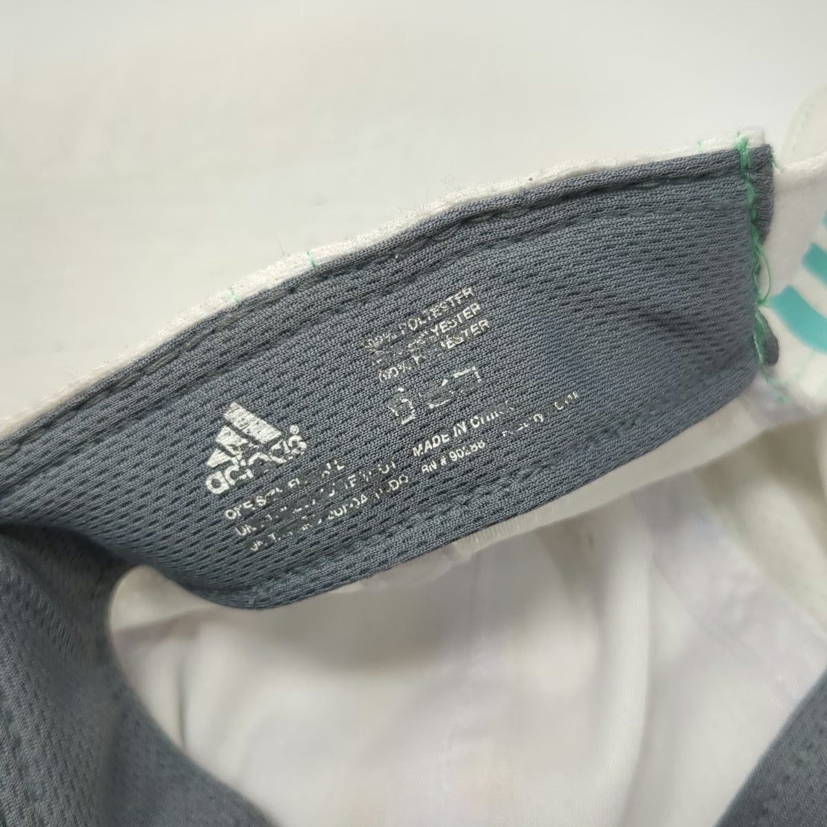 Adidas Baseball Cap White One Size ClimaCool Breathable Mesh Strapback Hat