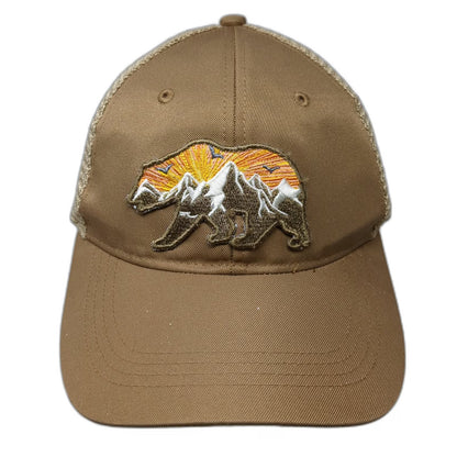 Telluride Clothing Company Trucker Hat Brown One Size Mesh Bear Mountain Patch