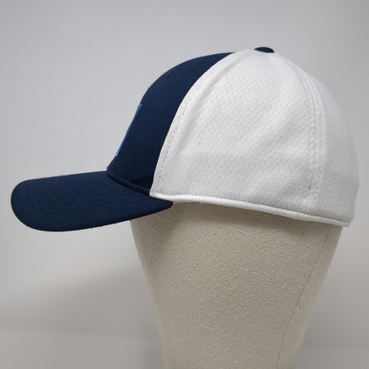 Adidas Baseball Cap Blue M Fairway Collection Aeroready Fitted Hat Golfing