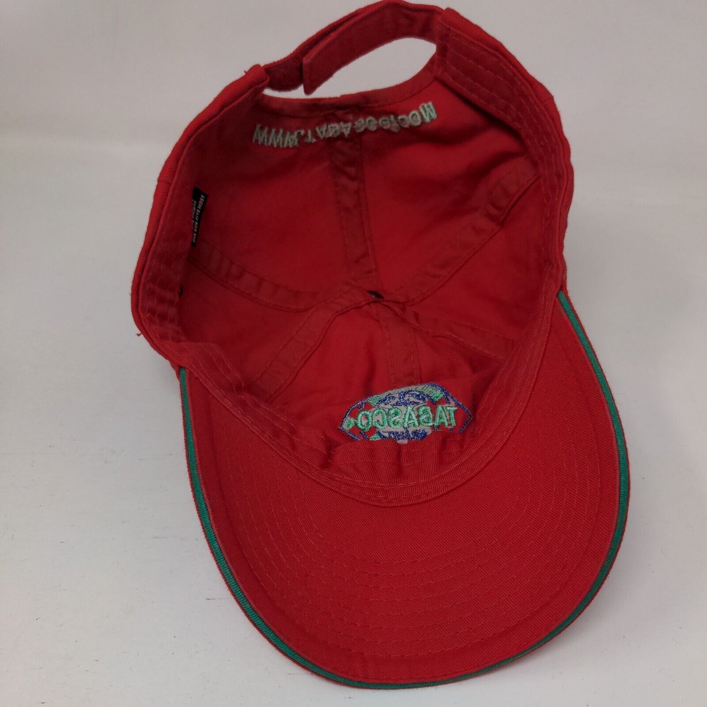 Tabasco Strapback Hat Red OSFM Adjustable Embroidered Vent Holes
