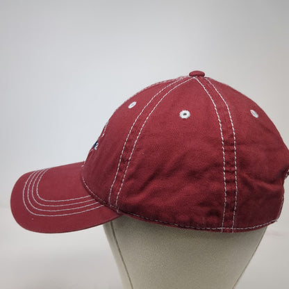 Prairie Mountain Baseball Cap Red One Size Alaska Last Frontier Slideback Hat