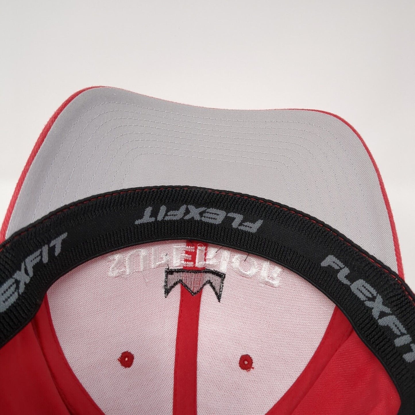 Superior Construction Fitted Hat Red L/XL Flexfit Embroidered 6 Panel Yupoong