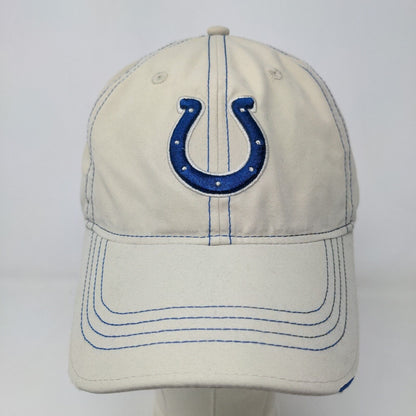 NFL Men's Slideback Hat Beige Size OSFA Embroidered Indianapolis Colts Logo