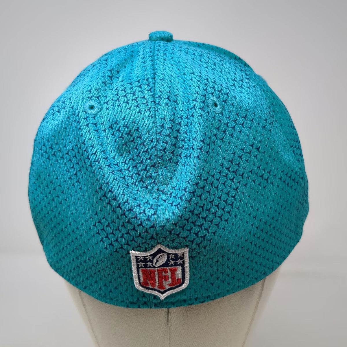 New Era Baseball Cap Blue XL Miami Dolphins NFL Team Curved Brim Stretch Fit Hat