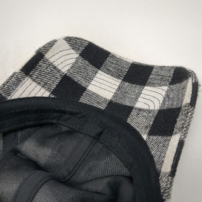 KBETHOS Baseball Cap Black White One Size Buffalo Plaid Checkered Slideback Hat